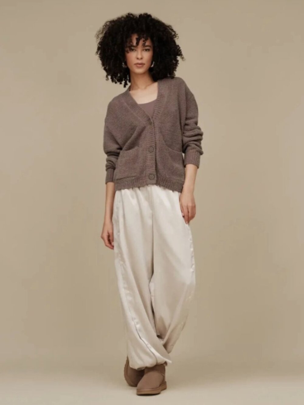 Ugg Womens Adalynne Cardigan Size S Allspice Brown